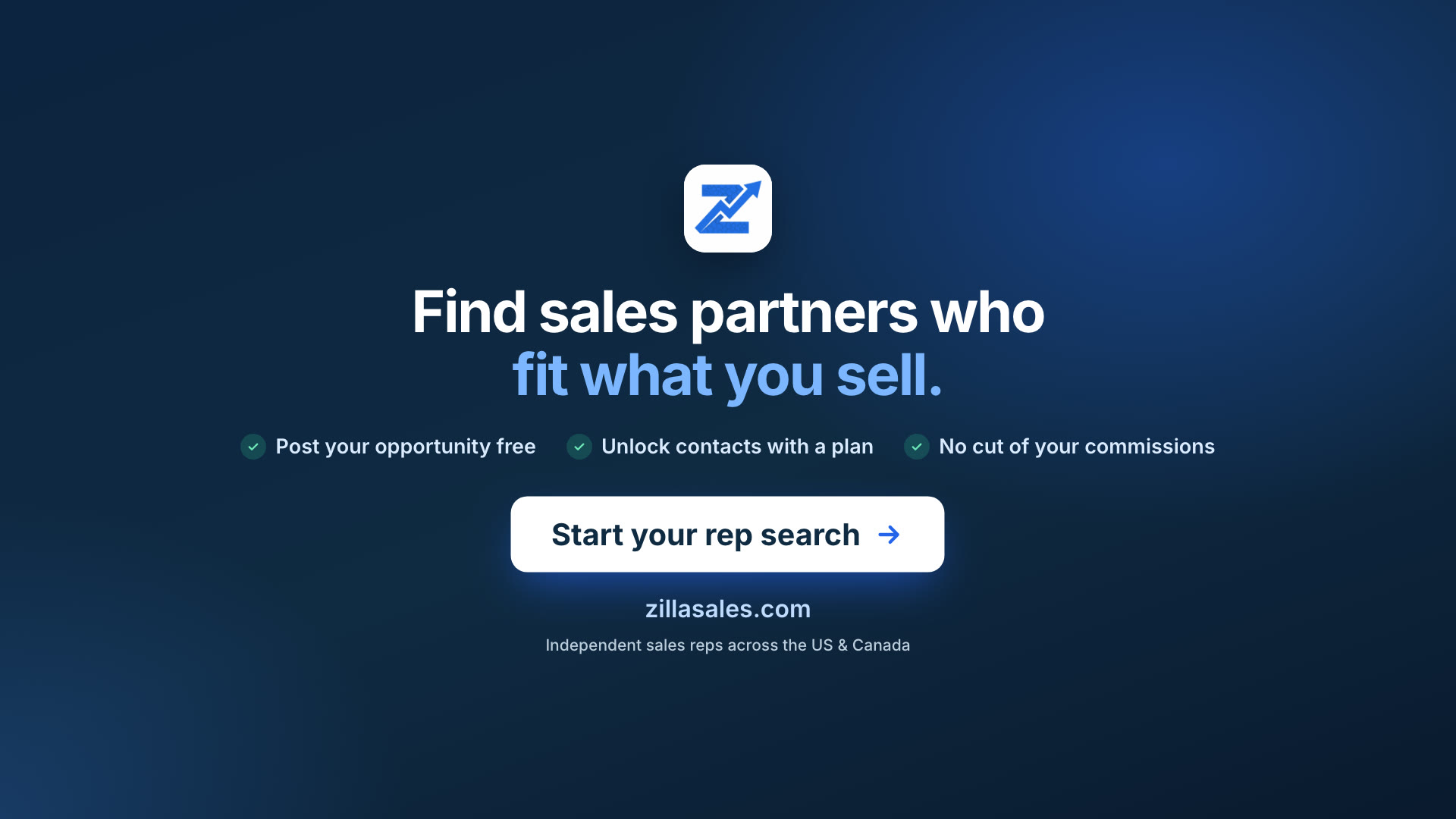 Zilla Sales: find sales partners who fit what you sell